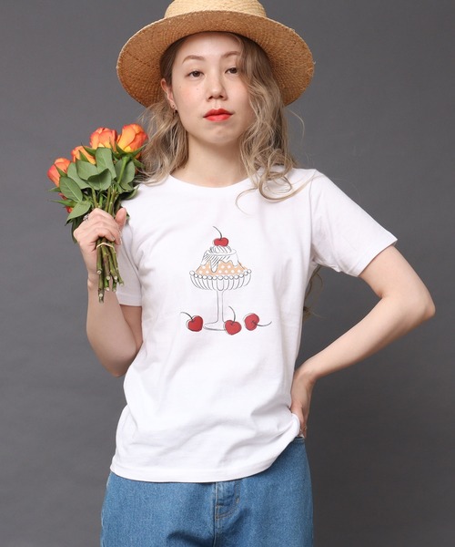 peu pres（プープレ）の「喫茶Tシャツ（Tシャツ/カットソー・レディース・ベージュ/グリーン・FREE）」の20枚目の写真