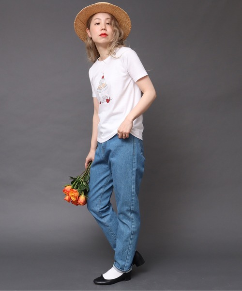 peu pres（プープレ）の「喫茶Tシャツ（Tシャツ/カットソー・レディース・ベージュ/グリーン・FREE）」の10枚目の写真