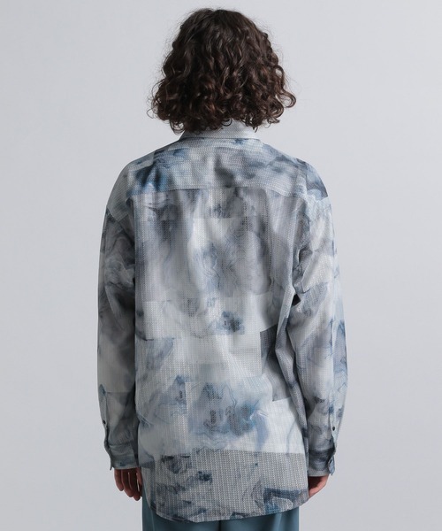 HARE(ハレ)の「ストーンアートシアーシャツ(HARE)(シャツ/ブラウス・メンズ・ブラック系その他/グレー系その他/グリーン系その他・FREE)」の15枚目の写真