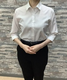 TOKYO SHIRTS | 透け防止 形態安定ノーアイロン レギュラー 七分袖ビジネスワイシャツ(ビジネスシャツ)