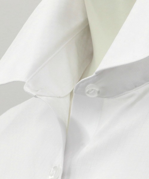 TOKYO SHIRTS（トウキョウシャツ）の「透け防止 形態安定ノーアイロン レギュラー 七分袖ビジネスワイシャツ（ビジネスシャツ・レディース・ホワイト・L/XL/XS/LL/M/S）」の4枚目の写真