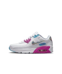 NIKE（ナイキ）の「ナイキ エア マックス 90 LTR SE ジュニアシューズ / Nike Air Max 90 LTR SE Big Kids' Shoes（スニーカー・キッズ）」
