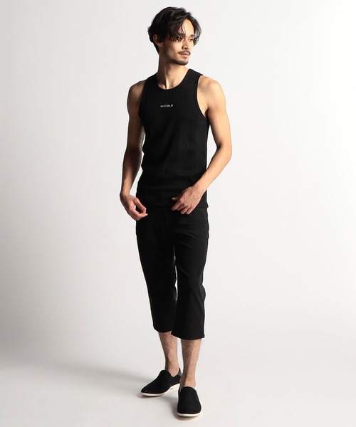 NICOLE CLUB FOR MEN（ニコルクラブフォーメン）の「ロゴプリントタンクトップ（タンクトップ・メンズ・グレー系2/ネイビー/ホワイト系/ホワイト/ブラック・LARGE/MEDIUM）」の7枚目の写真