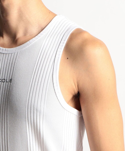 NICOLE CLUB FOR MEN（ニコルクラブフォーメン）の「ロゴプリントタンクトップ（タンクトップ・メンズ・グレー系2/ネイビー/ホワイト系/ホワイト/ブラック・LARGE/MEDIUM）」の14枚目の写真