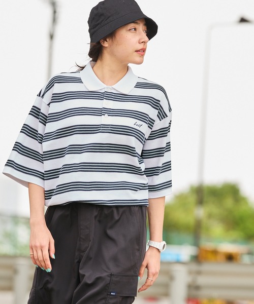 HECT】Big Multi Border S/S Tee / ビッグシルエットマルチボーダー