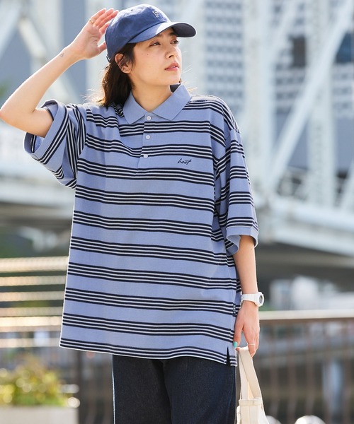 セール】【HECT】Big Multi Border S/S Tee / ビッグシルエット