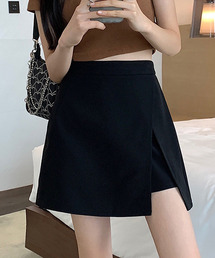 c.u.l（シーユーエル）の「レイヤードスリットミニスカートパンツ culw425（スカート）」