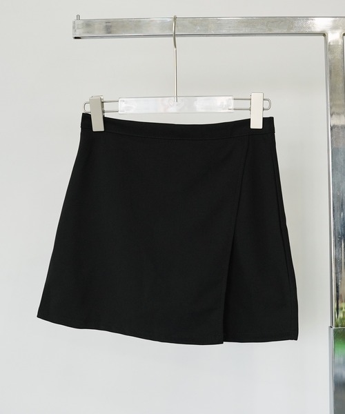 c.u.l（シーユーエル）の「レイヤードスリットミニスカートパンツ culw425（スカート・レディース・ブラック/グレー・L/M/XL）」の13枚目の写真