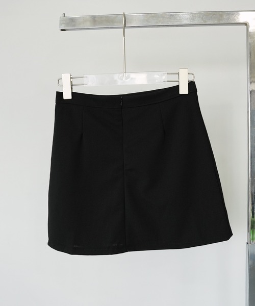 c.u.l（シーユーエル）の「レイヤードスリットミニスカートパンツ culw425（スカート・レディース・ブラック/グレー・L/M/XL）」の14枚目の写真