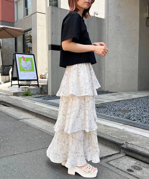 MAJESTIC LEGON（マジェスティックレゴン）の「マルチwayプリーツスカート（スカート・レディース・オフホワイト/ブラック/ホワイト系その他2/ライトグレー・MEDIUM/SMALL）」の8枚目の写真