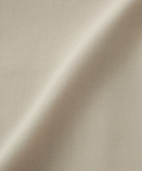 LB.03/メランジドライスタンドシャツブラウス(セットアップ可)