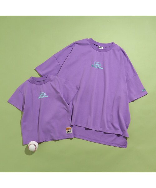 BREEZE by saori（ブリーズバイサオリ）の「WEB限定 バリエーションTシャツ（オトナ）【BREEZE by saori】（Tシャツ/カットソー・レディース・オフホワイト/パープル/ブラック・MEDIUM）」の4枚目の写真