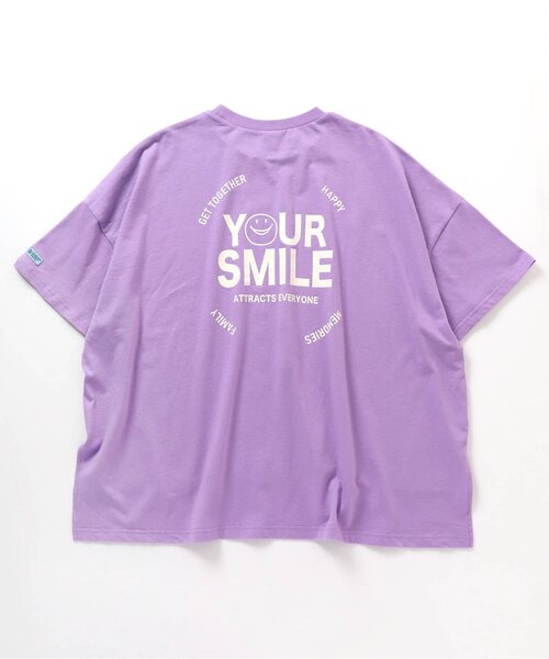 BREEZE by saori（ブリーズバイサオリ）の「WEB限定 バリエーションTシャツ（オトナ）【BREEZE by saori】（Tシャツ/カットソー・レディース・オフホワイト/パープル/ブラック・MEDIUM）」の14枚目の写真