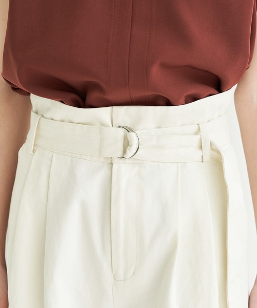 VIS(ビス)の「【洗える】ライトデニムハイウエストワイドパンツ(デニムパンツ・レディース・オフホワイト/ブルー系その他4/サックスブルー・S/M)」の15枚目の写真