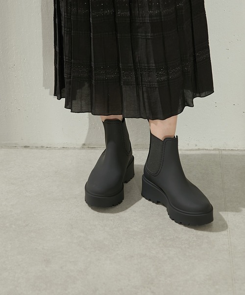 Whim Gazette(ウィムガゼット)の「【2.718】ラバーブーツ(ブーツ・レディース・ブラック・38/36/37)」の13枚目の写真