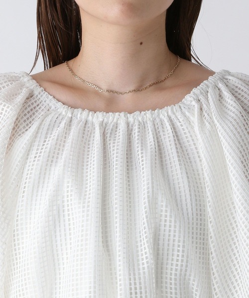 【専用出品】140メッシュワンピースホワイト SLY | OPEN SHOULDER CUT ショートワンピース (ワンピース(ミニ
