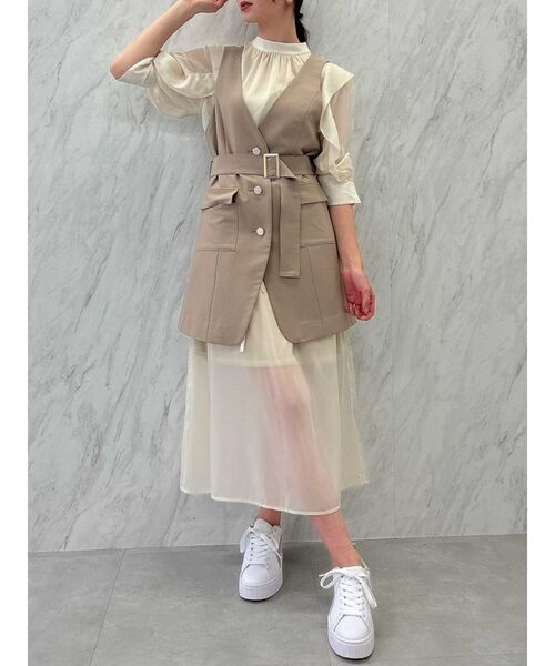 dazzlin ジレコンビシアーワンピース dazzlin（ダズリン）の「ジレコンビシアーワンピース