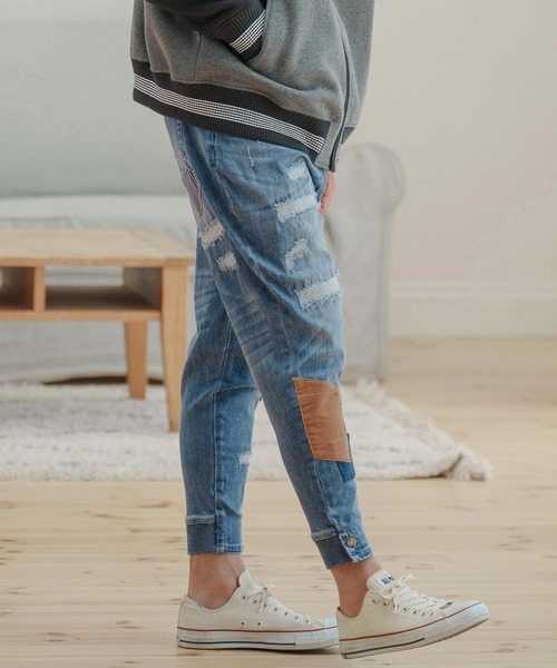CAMBIO（カンビオ）の「mp11263-Distressed Hem Gimmick Design