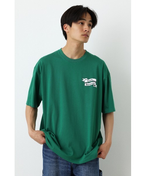 RODEO CROWNS WIDE BOWL(ロデオクラウンズワイドボウル)の「BEER Tシャツ(Tシャツ/カットソー・レディース・ホワイト/ブラック/グリーン・MEDIUM/LARGE)」の4枚目の写真