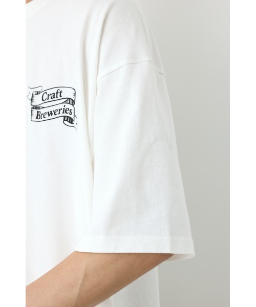 RODEO CROWNS WIDE BOWL(ロデオクラウンズワイドボウル)の「BEER Tシャツ(Tシャツ/カットソー・レディース・ホワイト/ブラック/グリーン・MEDIUM/LARGE)」の17枚目の写真