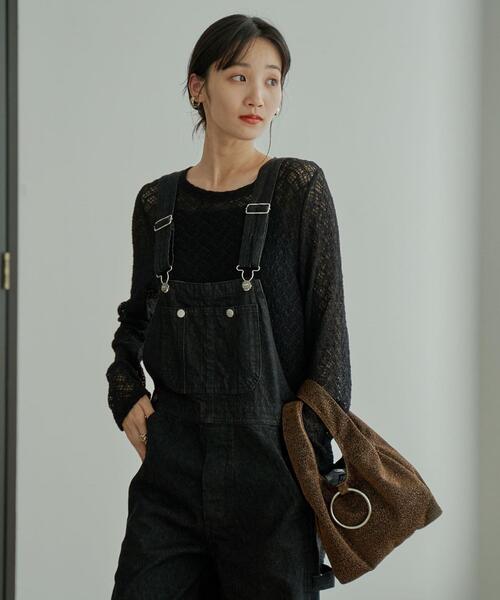 coen（コーエン）の「デニムオーバーオール（サロペット/オーバーオール・レディース・ブラック/コバルトブルー・M/L）」の17枚目の写真