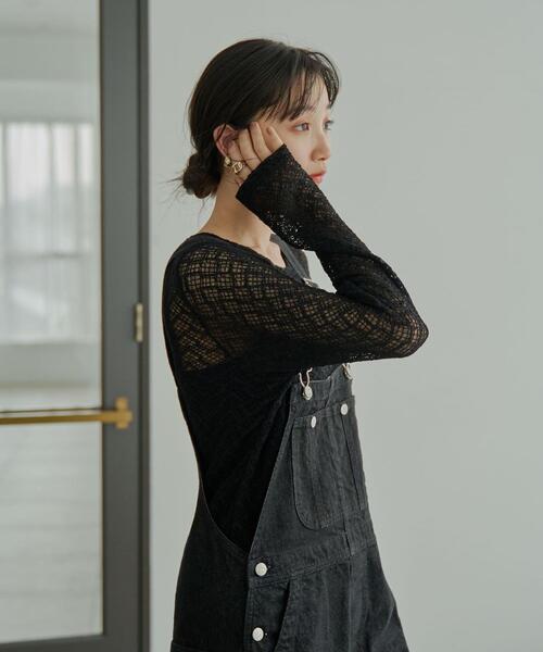 coen（コーエン）の「デニムオーバーオール（サロペット/オーバーオール・レディース・ブラック/コバルトブルー・M/L）」の16枚目の写真