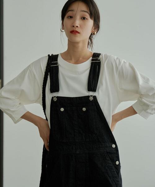 coen（コーエン）の「デニムオーバーオール（サロペット/オーバーオール・レディース・ブラック/コバルトブルー・M/L）」の8枚目の写真