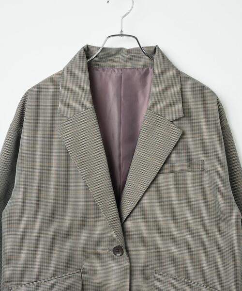 WEGO（ウィゴー）の「WEGO/ボクシーテーラードジャケット（テーラードジャケット・レディース・ネイビー/ダークブラウン/ベージュ系その他2・SMALL/MEDIUM）」の14枚目の写真