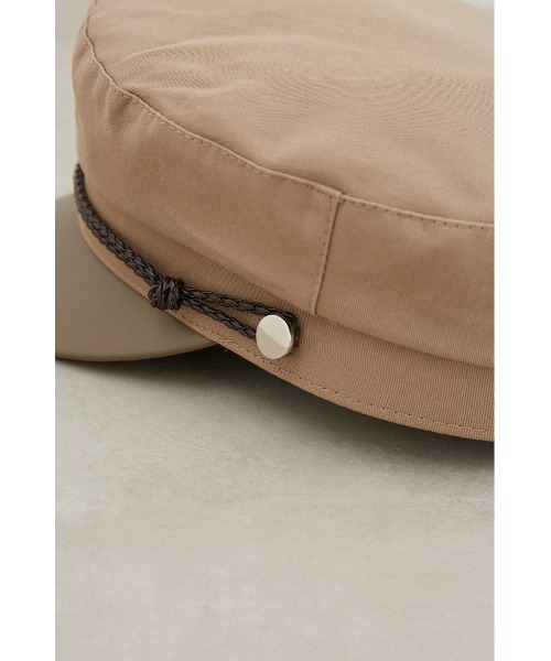 AZUL by moussy（アズールバイマウジー）の「アミコミロープコントラストキャスケット（キャスケット・レディース・ベージュ/ブラック・FREE）」の7枚目の写真