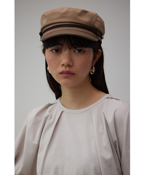 AZUL by moussy（アズールバイマウジー）の「アミコミロープコントラストキャスケット（キャスケット・レディース・ベージュ/ブラック・FREE）」の10枚目の写真