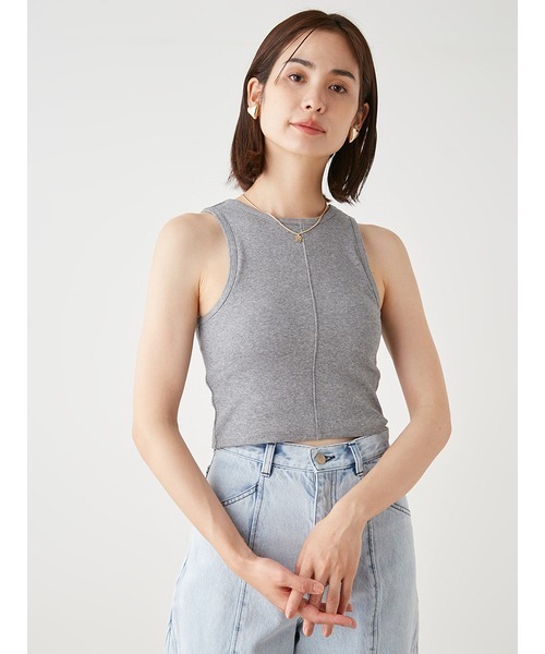 SNIDEL 黒 カップイン付きキャミトップス ONE SIZE SNIDEL ニット セーター カップインキャミニットプルオーバー