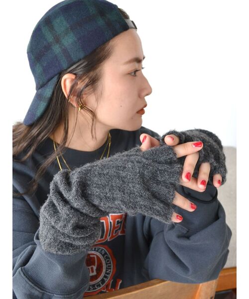 Ungrid（アングリッド）の「起毛チェックキャップ（キャップ・レディース・グレー/グリーン・FREE）」の9枚目の写真