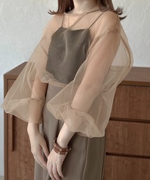 【apres jour clair】オーガンジーブラウス【ZOZOTOWN限定アイテム】