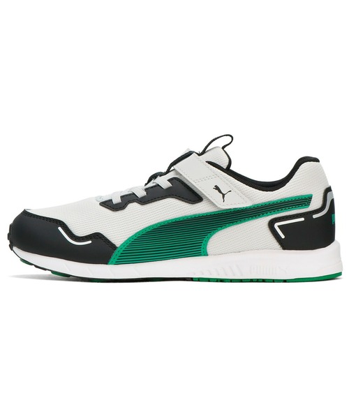 PUMA(プーマ)の「PUMA プーマ キッズ プーマ スピードモンスター V4 スニーカー 17-24cm(スニーカー・キッズ・ブルー/グレー/ブラック×レッド・20.5cm/19.5cm/18.5cm/23.0cm/20.0cm/21.5cm/18.0cm/17.0cm/19.0cm/24.0cm/17.5cm/23.5cm/22.0cm/21.0cm/22.5cm)」の2枚目の写真