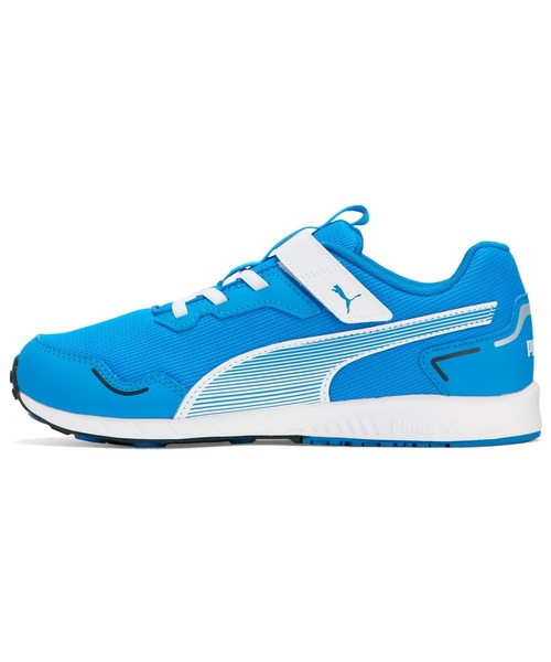 PUMA(プーマ)の「PUMA プーマ キッズ プーマ スピードモンスター V4 スニーカー 17-24cm(スニーカー・キッズ・ブルー/グレー/ブラック×レッド・20.5cm/19.5cm/18.5cm/23.0cm/20.0cm/21.5cm/18.0cm/17.0cm/19.0cm/24.0cm/17.5cm/23.5cm/22.0cm/21.0cm/22.5cm)」の3枚目の写真