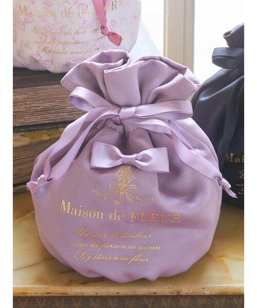 Maison de FLEUR（メゾンドフルール）の「リボンサテン巾着（エコ