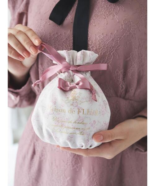 みる様ꔛ‬ෆメゾンドクチュール♡エコバッグ巾着タイプ♡ Maison de FLEUR（メゾンドフルール）の「レース巾着（エコ