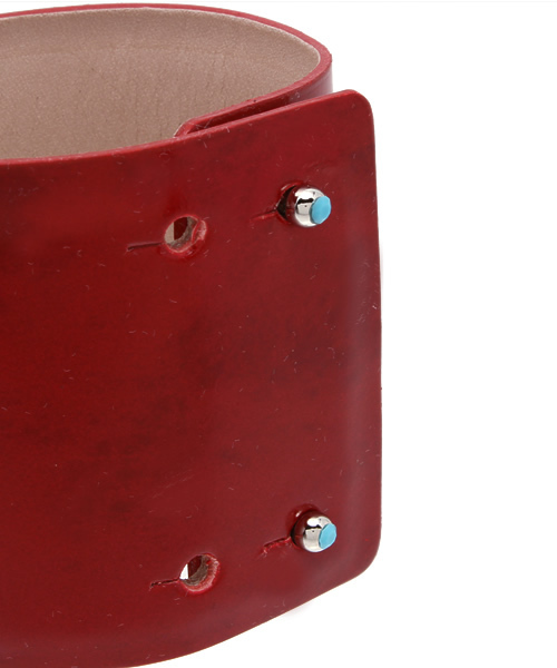 BLACK BY MOUSSY（ブラックバイマウジー）の「sheet bangle（ブレスレット・レディース・レッド/ネイビー・FREE）」の4枚目の写真