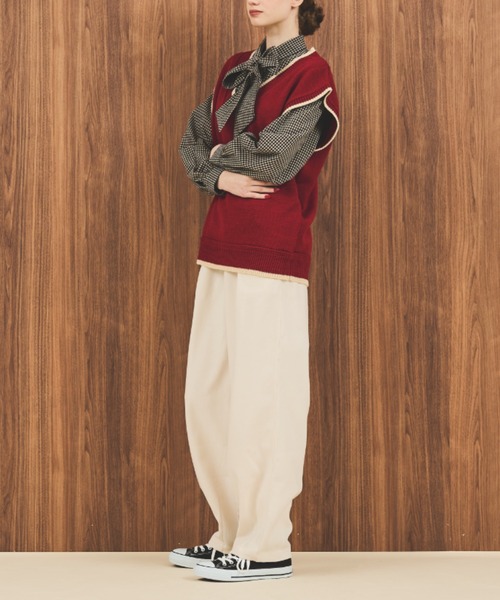 MERLOT（メルロー）の「サーカスパンツ（その他パンツ・レディース・アイボリー/ブラック/ブラウン・S/FREE）」の11枚目の写真