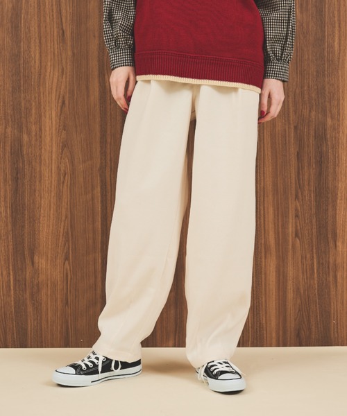 MERLOT（メルロー）の「サーカスパンツ（その他パンツ・レディース・アイボリー/ブラック/ブラウン・S/FREE）」の4枚目の写真