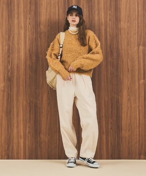 MERLOT（メルロー）の「サーカスパンツ（その他パンツ・レディース・アイボリー/ブラック/ブラウン・S/FREE）」の8枚目の写真