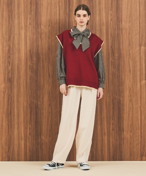 MERLOT（メルロー）の「サーカスパンツ（その他パンツ・レディース・アイボリー/ブラック/ブラウン・S/FREE）」の9枚目の写真