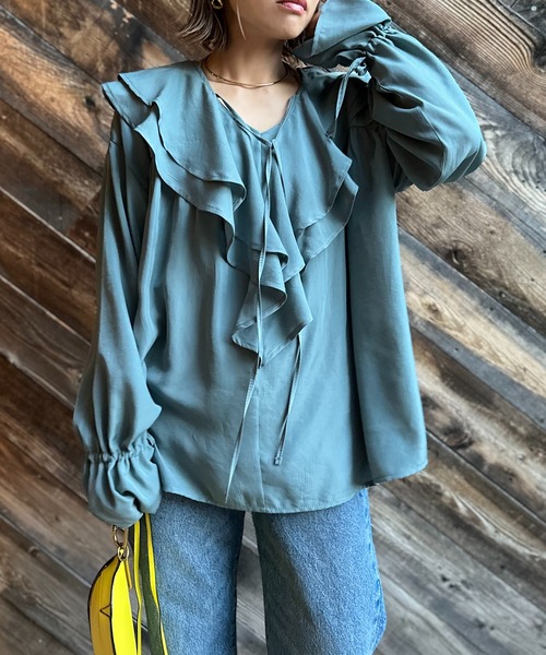 ブルーグリーン
model:154cm 着用サイズ:FREE