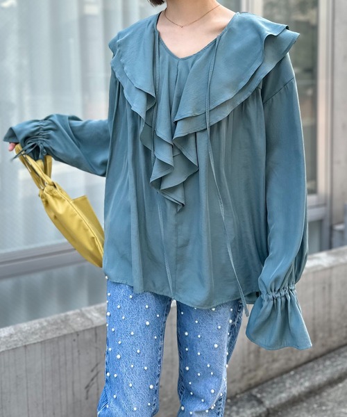ブルーグリーン
model:154cm 着用サイズ:FREE