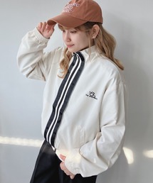 AS KNOW AS plus | ☆スタンドライン刺繍ブルゾン(ナイロンジャケット)