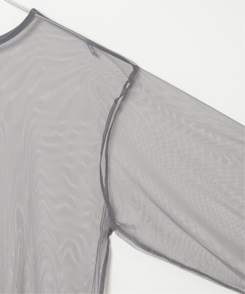 notch.（ノッチ）の「チュールブラウス（シャツ/ブラウス・レディース・ブラック/グレー・M）」の5枚目の写真