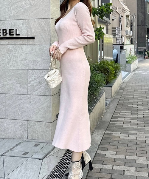 新品　TO BE CHIC　【ウォッシャブル】ニットワンピース40ベ57200円 新品 TO BE CHIC 【ウォッシャブル】ニットワンピース40ベ57200