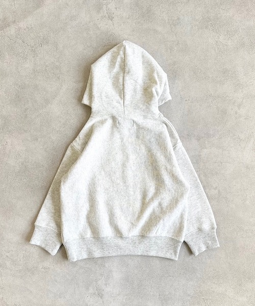 BIG FIELD（ビッグフィールド）の「フロッキープリントスウェットパーカー（90～150cm）（パーカー・キッズ・パープル/グリーン/オフホワイト・140/150/90/100/110/120/130）」の18枚目の写真