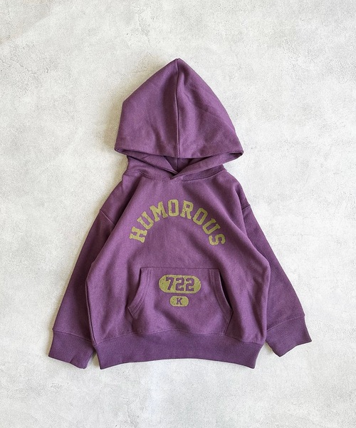 BIG FIELD（ビッグフィールド）の「フロッキープリントスウェットパーカー（90～150cm）（パーカー・キッズ・パープル/グリーン/オフホワイト・140/150/90/100/110/120/130）」の17枚目の写真