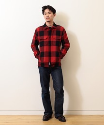 ウールリッチ　バッファローチェック　ブルゾン　ジャケット　アウター　M 80's Woolrich Wool Plaid Jacket M / ウールリッチ ウール